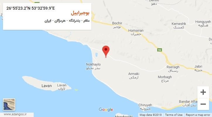 روستای بوجبراییل بر روی نقشه