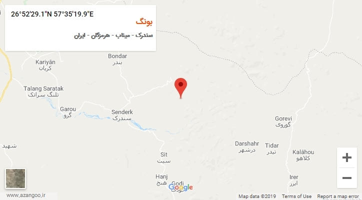 روستای بونگ بر روی نقشه