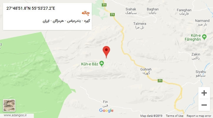 روستای چاله بر روی نقشه