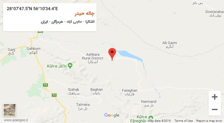 روستای چاله حیدر بر روی نقشه