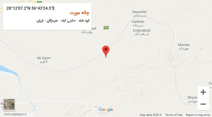 روستای چاله مورت بر روی نقشه