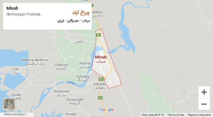 دهستان چراغ آباد بر روی نقشه