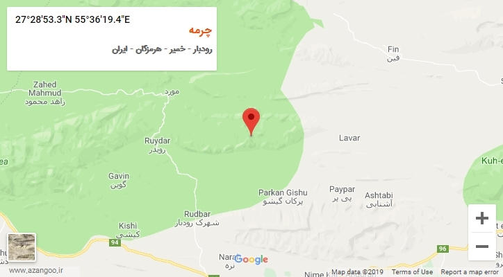 روستای چرمه بر روی نقشه