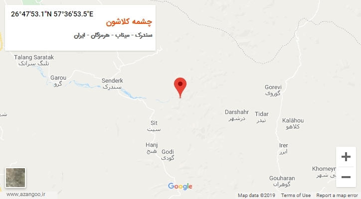 روستای چشمه کلاشون بر روی نقشه