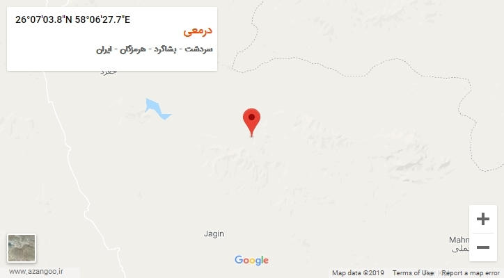 روستای درمعی بر روی نقشه
