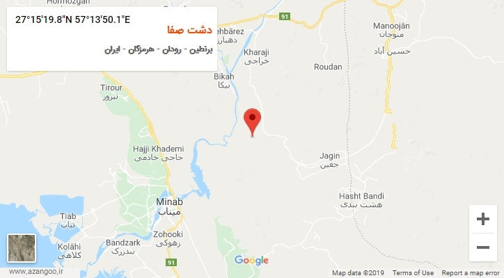روستای دشت صفا بر روی نقشه