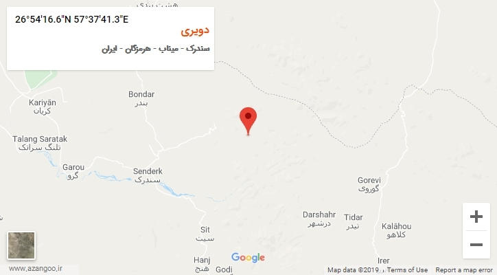 روستای دویری بر روی نقشه