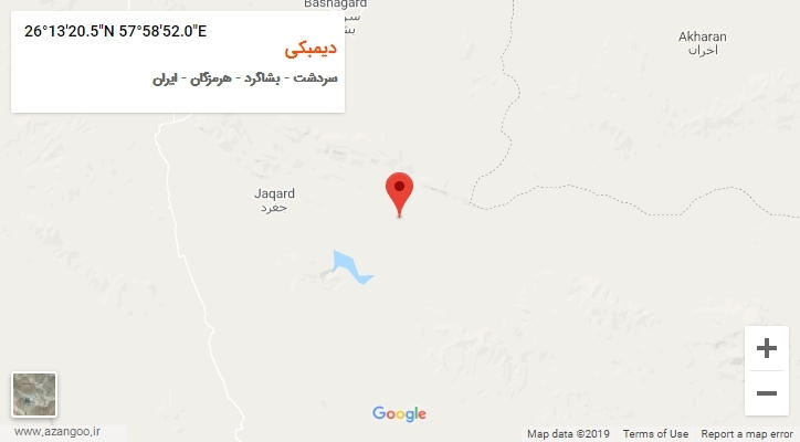 روستای دیمبکی بر روی نقشه