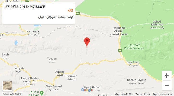 روستای گاله بر روی نقشه