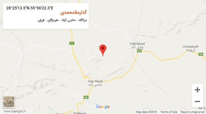 روستای گدارملامحمدی بر روی نقشه