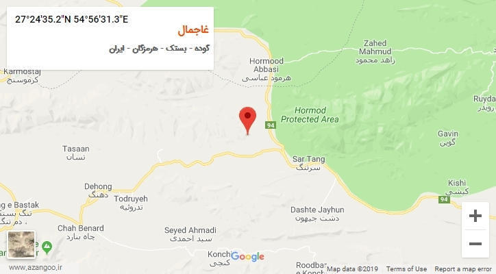روستای غاجمال بر روی نقشه