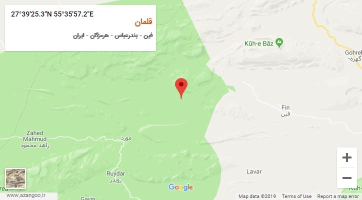 روستای قلمان بر روی نقشه