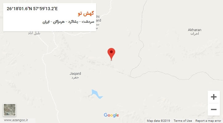 روستای گهش تو بر روی نقشه