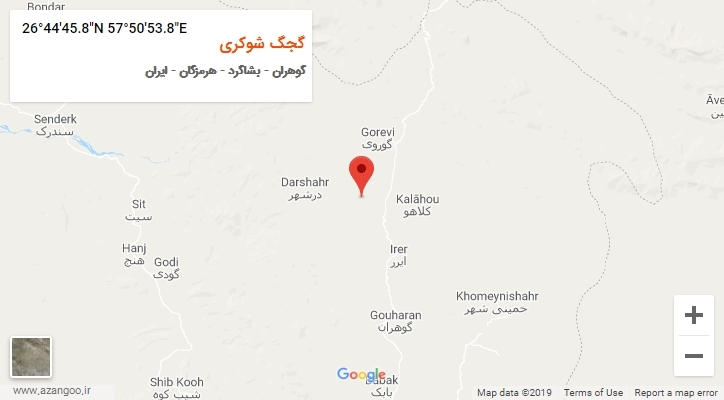 روستای گجگ شوکری بر روی نقشه