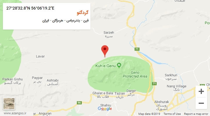 روستای گردگنو بر روی نقشه