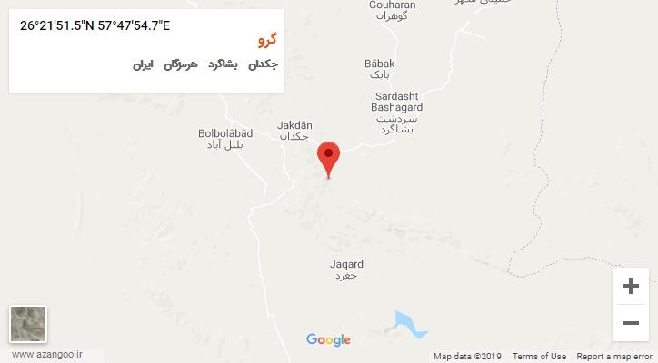 روستای گرو بر روی نقشه