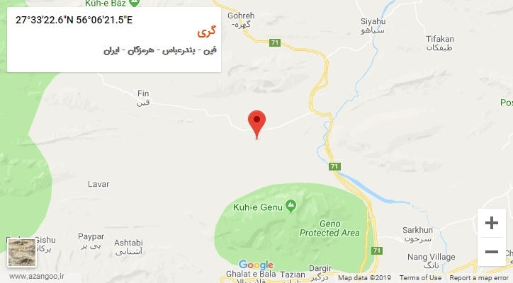 روستای گری بر روی نقشه