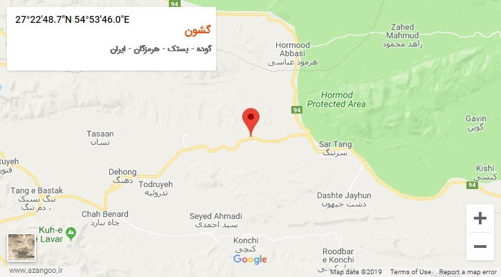 روستای گشون بر روی نقشه