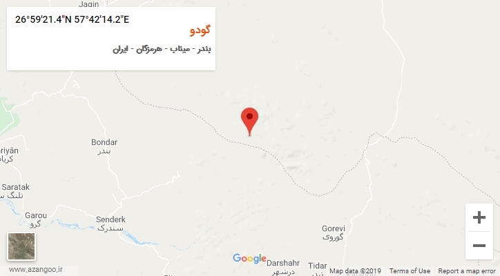 روستای گودو بر روی نقشه