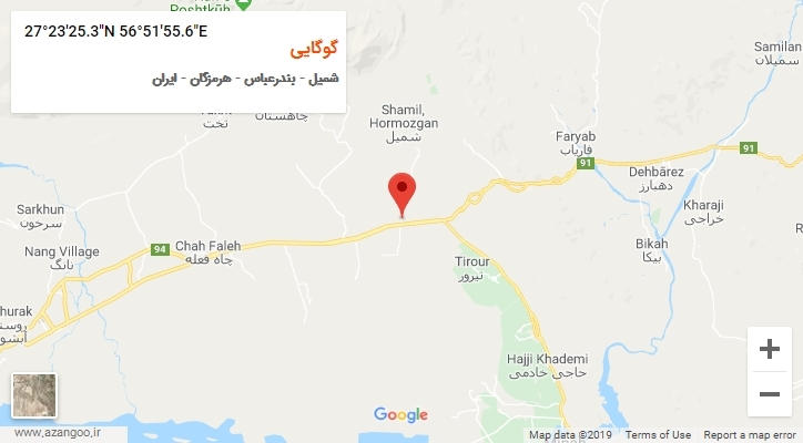 روستای گوگایی بر روی نقشه
