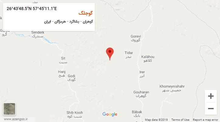 روستای گوجلگ بر روی نقشه