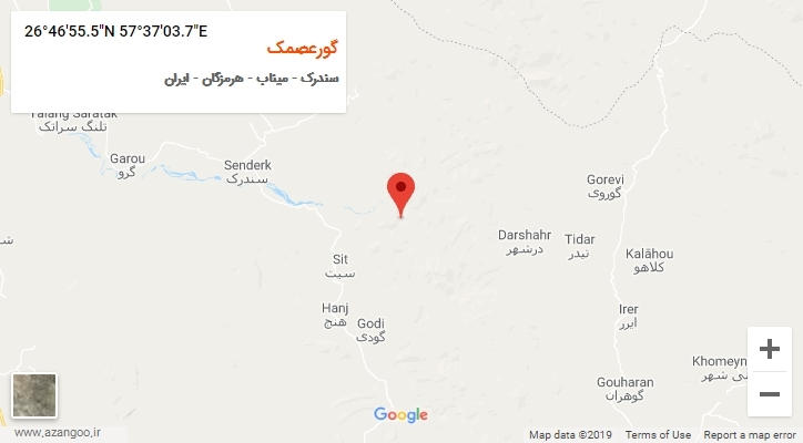 روستای گورعصمک بر روی نقشه