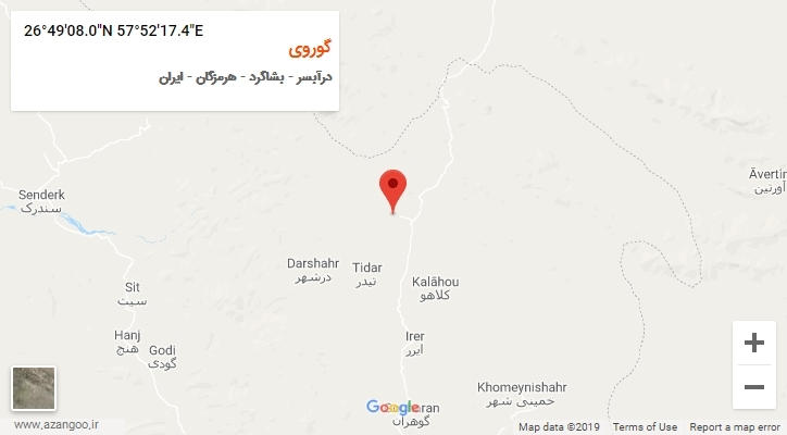 روستای گوروی بر روی نقشه