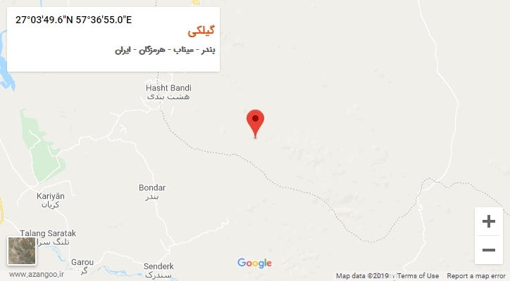 روستای گیلکی بر روی نقشه