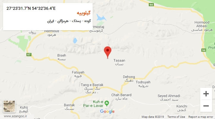 روستای گیلوییه بر روی نقشه