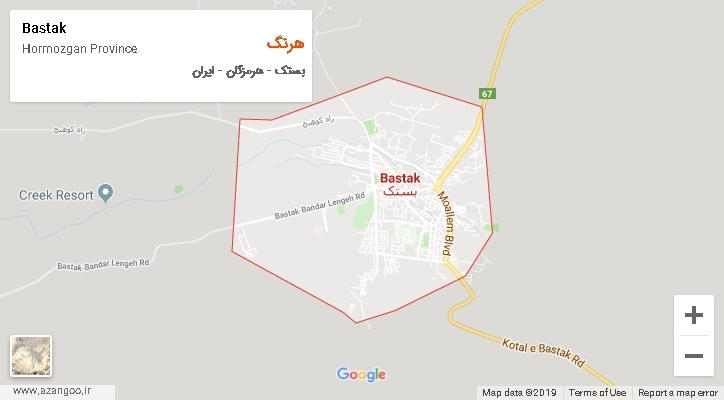دهستان هرنگ بر روی نقشه