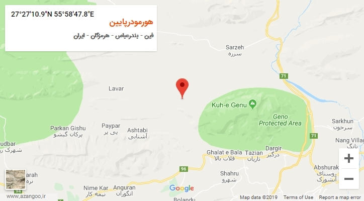 روستای هورمودرپایین بر روی نقشه