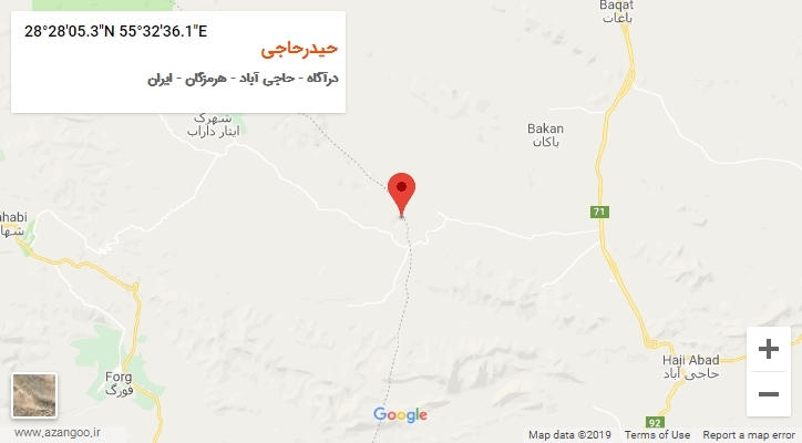 روستای حیدرحاجی بر روی نقشه