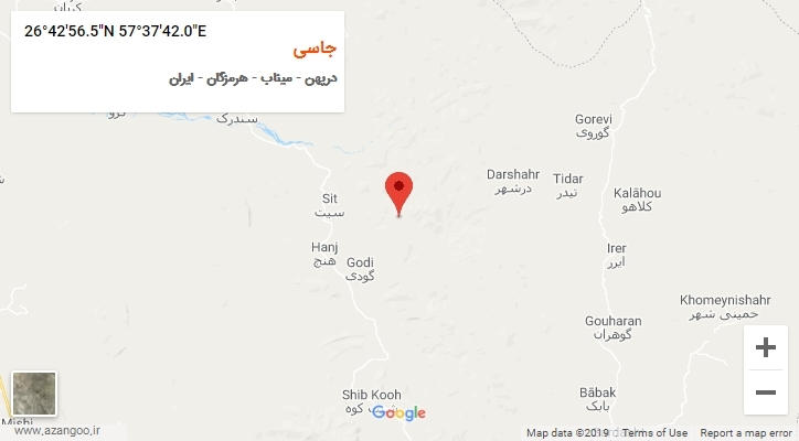 روستای جاسی بر روی نقشه