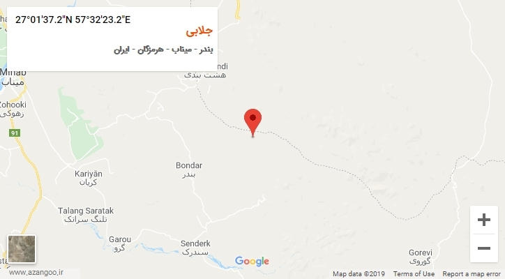 روستای جلابی بر روی نقشه