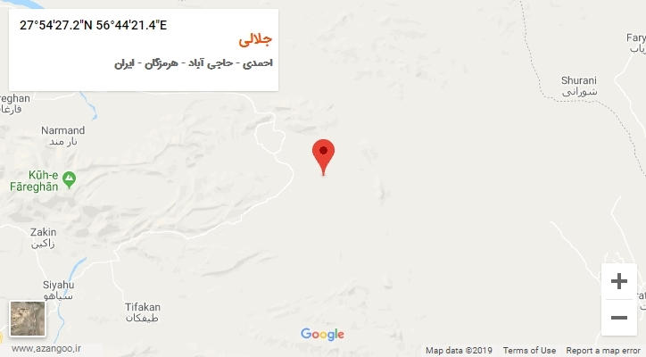 روستای جلالی بر روی نقشه