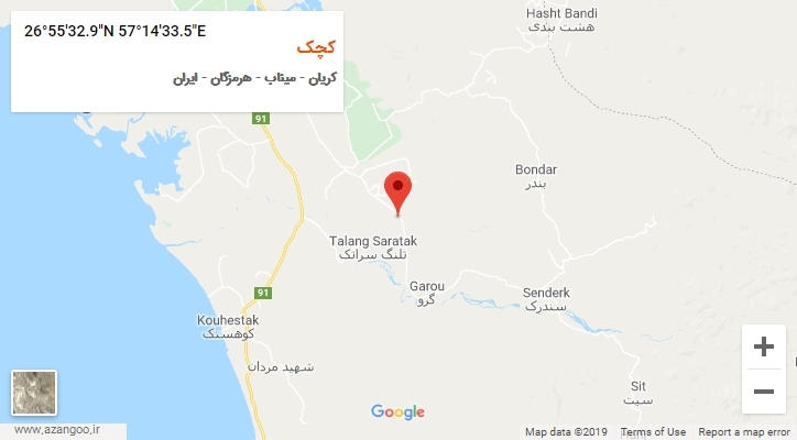 روستای کچک بر روی نقشه