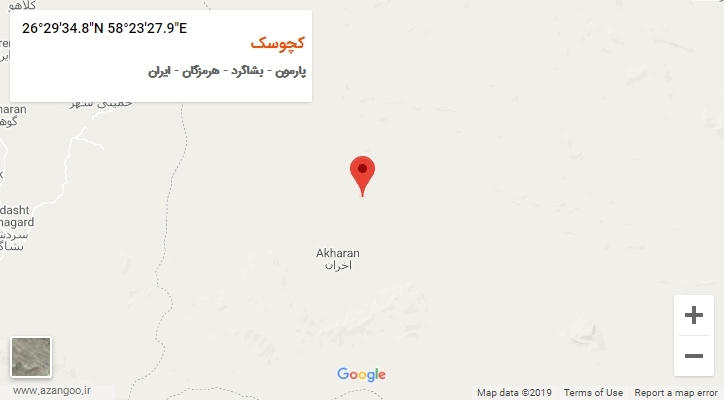 روستای کچوسک بر روی نقشه