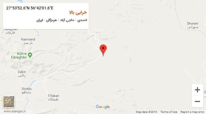روستای خرایی بالا بر روی نقشه
