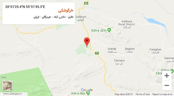 روستای خرگوشکی بر روی نقشه