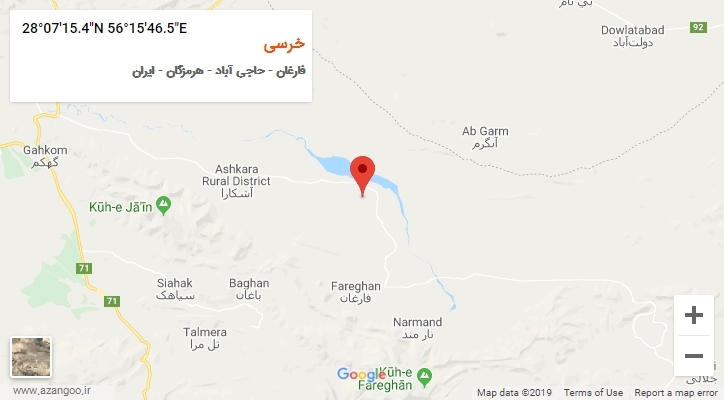 روستای خرسی بر روی نقشه