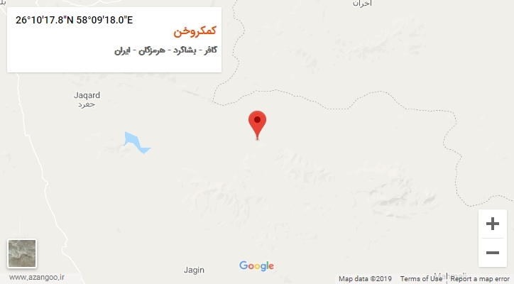 روستای کمکروخن بر روی نقشه