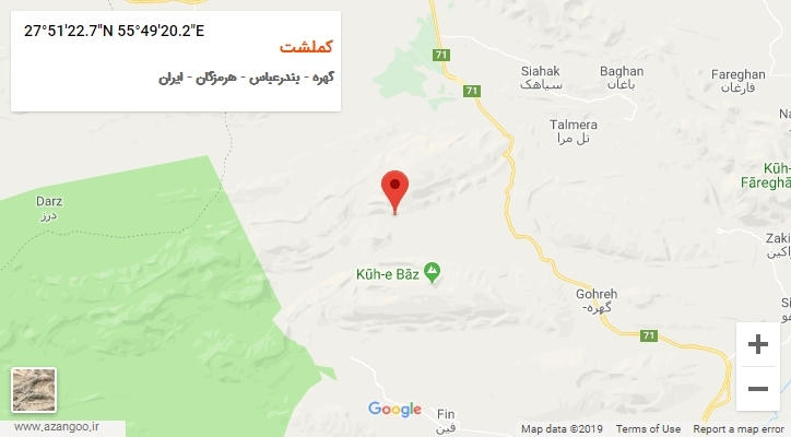 روستای کملشت بر روی نقشه