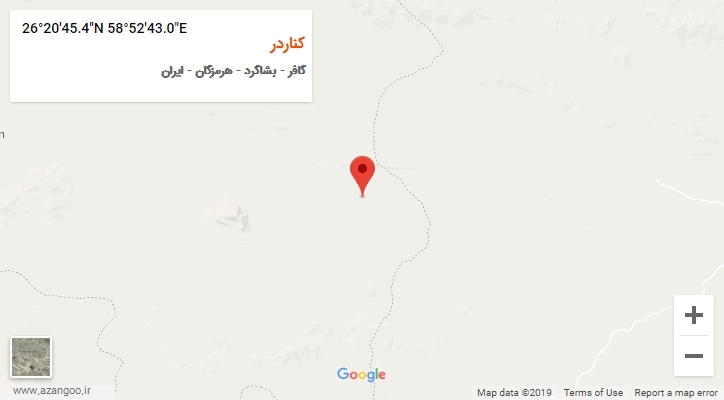 روستای کناردر بر روی نقشه