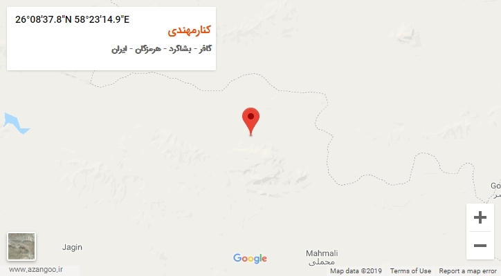 روستای کنارمهندی بر روی نقشه