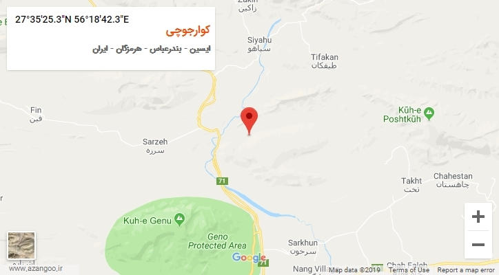 روستای کوارجوچی بر روی نقشه