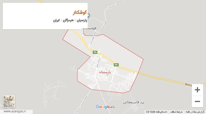 دهستان کوشکنار بر روی نقشه