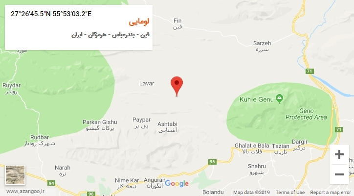 روستای لومایی بر روی نقشه