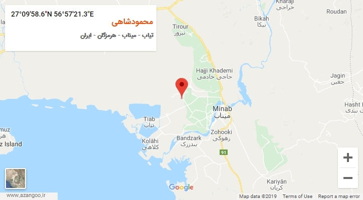 روستای محمودشاهی بر روی نقشه