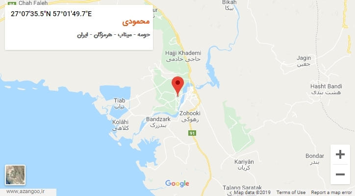 روستای محمودی بر روی نقشه