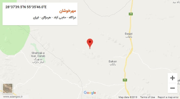 روستای مهرخوشان بر روی نقشه
